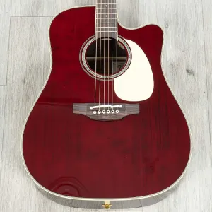 Акустико-электрогитара Takamine JJ325SRC Signature John Jorgenson Dreadnought, глянцевый красный