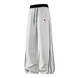 Хэлло Китти Хэлло Китти SS25 повседневные брюки Unisex Sanrio, белый