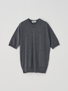 Вязаный пуловер с круглым вырезом и короткими рукавами | CERICE | 30G, современный крой