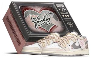 Баскетбольные кроссовки Air 1 Vintage, женские, низкие, серый/голубой/розовый Jordan