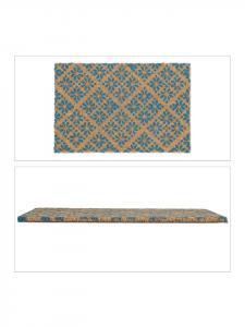 Коврик для ног relaxdays, цвет blau/natur