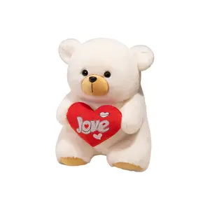 Плюшевый мишка Cute Love Hug Heart Scarf, высота 25cm/35cm AORUNJU