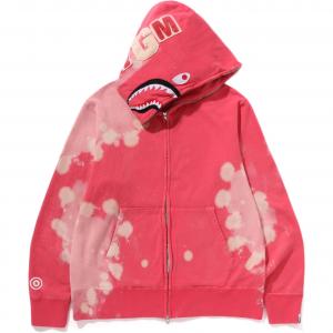 Тай-дай худи на молнии A BATHING APE, красный