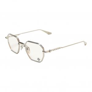 Chrome Hearts Серебряная оправа для очков нестандартной формы унисекс, Silver