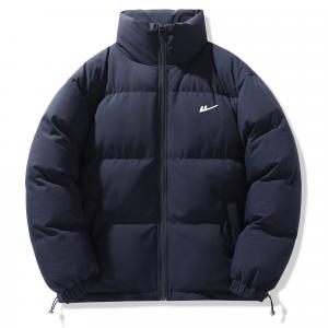 Пуховик Unisex Stand Collar утепленный стеганый WARRIOR, темно-синий