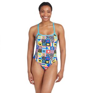 Купальник Zoggs Sky Back E+, разноцветный