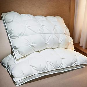 YshiMing Подушка из гусиного пуха класса люкс для отелей, наполнитель 1000, мягкая с дышащим чехлом White