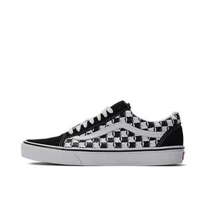 Vans Кроссовки Old Skool Low Top для скейтбординга унисекс, черные, белые