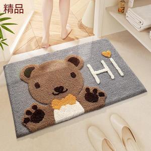 Dajiang Ковер для ванной 45x65 см, нескользящий, с дизайном медвежонка, 2 шт в наборе