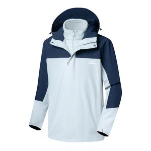 Mizuno Ветровка для походов водонепроницаемая ветрозащитная дышащая износостойкая утепленная унисекс, Jade White/Legend Blue