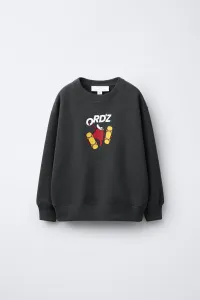 Zara Толстовка с принтом скейтбордистов