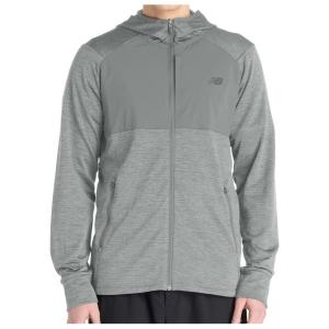 Толстовка с капюшоном Heat Grid на молнии New Balance, серый