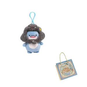 Плюшевый кулон Chubby Shark Dolls высотой 10 см Dolls and bears dance, черный