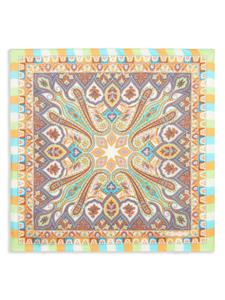 ETRO платок-паше с цветочным принтом, зеленый