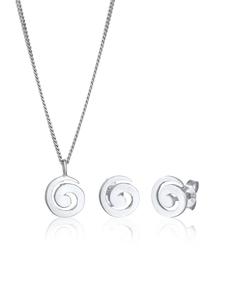 Elli Кулон Schmuckset 925 Sterling Silber Spirale, Schmuckset in Silber