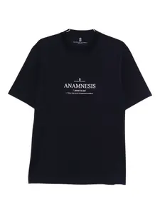 Футболка с графическим принтом Brunello Cucinelli, синий