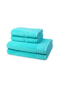 Набор полотенец Vossen Style Supersoft, 4 штуки, 100x50/140x67 см, светло-лазурный
