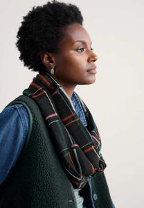 Шарф Seasalt Cornwall PRETTY CIRCLE, Black Rock Check Onyx/Black