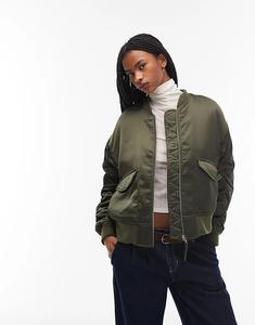 Куртка-бомбер Levi's Andy из высокотехнологичного атласа цвета хаки