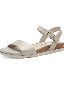 Сандалии на плоской подошве Tamaris, цвет champagne