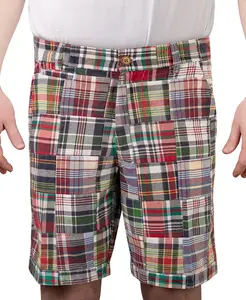 Мужские шорты Madras 9" с эффектом кислотной стирки Vintage 1946, синий