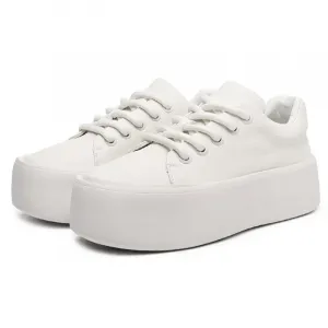 Дышащие мужские кроссовки для скейтбординга, увеличивающие рост WEISHIBANGWEI, White