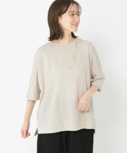 Пуловер «летучая мышь» из тонкой фактурной ткани Studio Clip, цвет Greige 12