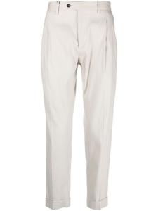 Узкие брюки строгого кроя Dell'oglio, нейтральный цвет