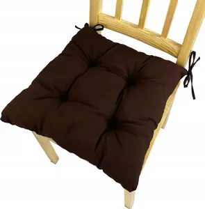 Подушка на стул, трапециевидная подушка на сиденье, коричневая, 40x35x40x8 см, подушка для домашних стульев и садовой мебели, садовая подушка