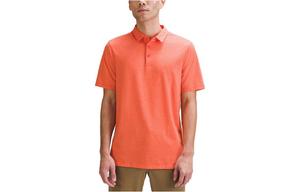 Футболка поло мужская Lululeman, смешанный цвет солнечный апельсин