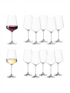 Набор из 12 прозрачных бокалов для вина и шампанского Puccini LEONARDO