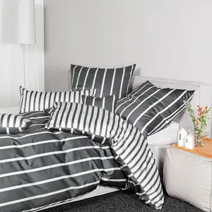 Постельное белье Janine Mako-Satin Modern Classic, пододеяльник, односпальный, 200x220 см, антрацит Original Janine