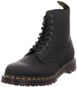Dr. Martens мужские ботинки 1460 Pascal 8 Eye Boot Fashion, Black Waxed Full Grain Leather