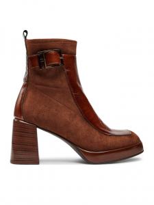 Ботильоны на блочном каблуке Hispanitas, коричневый