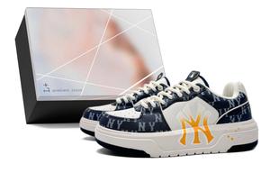 MLB Массивные лайнеры, нескользящие и износостойкие низкие кеды для скейтбординга унисекс marine blue