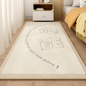 Budis Ковер 180х200 см для детской комнаты, с милым медвежонком, мягкий, противоскользящий