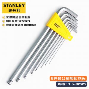 Stanley Набор из 8 метрических шестигранных ключей с удлиненной шаровой головкой 1,5-8 мм STHT69318-23