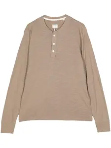 Футболка хенли Rag & Bone, коричневый