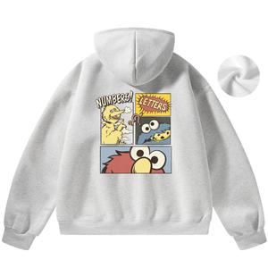 Унисекс свитшот SESAME STREET, белый