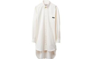 Платье с длинными рукавами женское белое Miu Miu