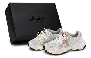 MLB Кроссовки New York Yankees Chunky унисекс, низкие, серые/белые/розовые/желтые