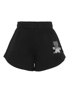 Шорты с мотивом мишки Philipp Plein Junior, черный