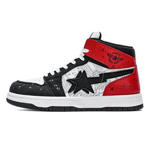 Кроссовки DOUBLE STAR 88 Skateboarding Shoes Unisex High-top, белый/синий