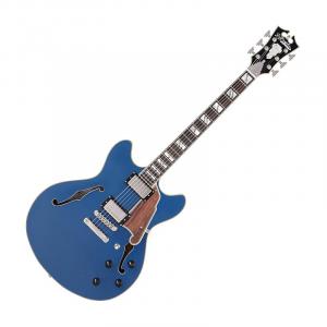 Электрогитара D'Angelico DADDCSAPSNS Deluxe DC Limited Edition Semi-hollowbody Electric Guitar, Sapphire