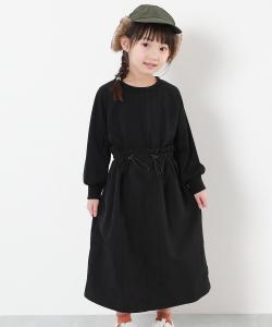 Платье с завязками на талии, нейлоновое, с длинными рукавами Devirock, цвет Black