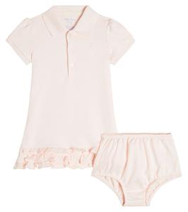 Детское хлопковое платье в форме капкейка Polo Ralph Lauren Kids, розовый