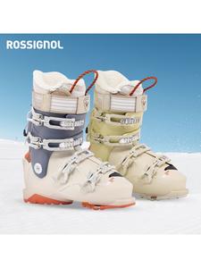 Rossignol Женские лыжные ботинки all-mountain для зимы 2025, конструкция alltrack quick-fit, цвет grass green, жесткость 80, размер 39, длина стельки 250-260мм