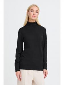 Oxmo Свитер с высоким воротником OXAida черного цвета