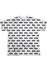 Футболка с коротким рукавом для детей Batman с принтом летучих мышей Gildan, белый