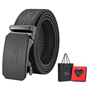 JAGUAR Матовый ремень с автоматической пряжкой из искусственной кожи ПВХ шириной 3 5 см, Black Heart Box